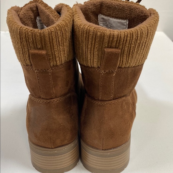 Universal Thread, Brown Faux Fur Combat Boots, Women Size 10 - Picture 5 of 15